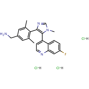 Chemical structure of BI-9321 trihydrochloride , CAS 2387510-87-2, AChemBlock AD264030