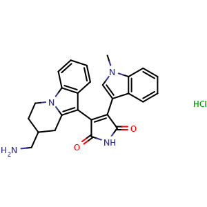 Chemical structure of Bisindolylmaleimide X hydrochloride , CAS 145317-11-9, AChemBlock AD264032