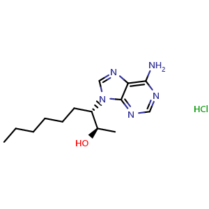 Chemical structure of EHNA hydrochloride , CAS 58337-38-5, AChemBlock AD264057