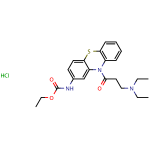 Chemical structure of Ethacizine hydrochloride , CAS 57530-40-2, AChemBlock AD264064