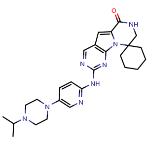 Chemical structure of Lerociclib , CAS 1628256-23-4, AChemBlock AD264070