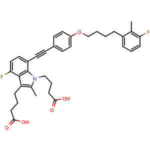 Chemical structure of Gemilukast , CAS 1232861-58-3, AChemBlock AD264075