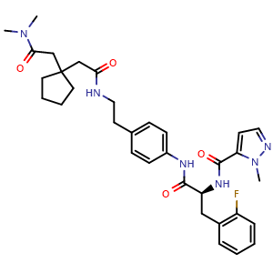 Chemical structure of IL-17A antagonist 1 , CAS 2205034-18-8, AChemBlock AD264087