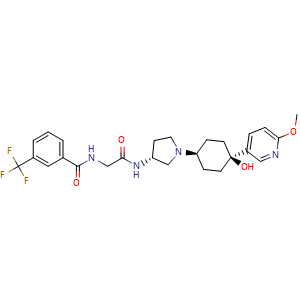 Chemical structure of INCB 3284 , CAS 887401-92-5, AChemBlock AD264088