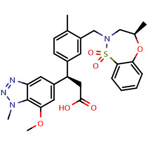 Chemical structure of KI696 isomer , CAS 1799974-69-8, AChemBlock AD264097