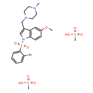 Chemical structure of Masupirdine mesylate , CAS 1791396-46-7, AChemBlock AD264118