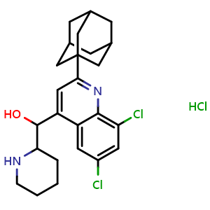 Chemical structure of NSC305787 hydrochloride , CAS 53868-26-1, AChemBlock AD264137