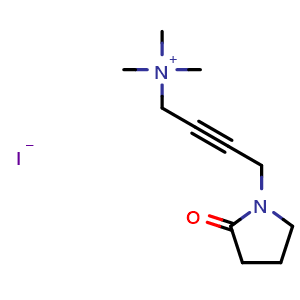 Chemical structure of Oxotremorine M iodide , CAS 3854-04-4, AChemBlock AD264142