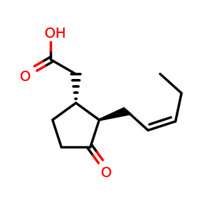 Chemical structure of Jasmonic acid , CAS 6894-38-8, AChemBlock AD264148