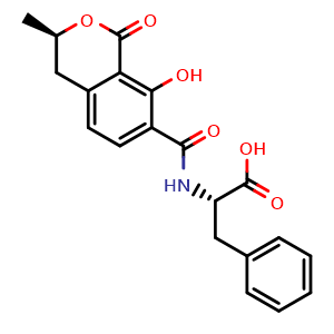 Chemical structure of Ochratoxin B , CAS 4825-86-9, AChemBlock AD264150