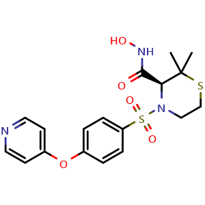 Chemical structure of Prinomastat , CAS 192329-42-3, AChemBlock AD264156