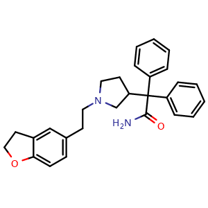 Chemical structure of (±)-Darifenacin , CAS 133033-93-9, AChemBlock AD264165