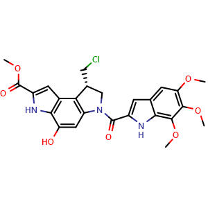Chemical structure of (S)-Seco-Duocarmycin SA , CAS 152785-82-5, AChemBlock AD264174