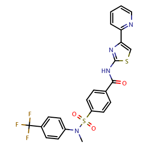 Chemical structure of SSTC3 , CAS 1242422-09-8, AChemBlock AD264178