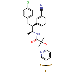 Chemical structure of Taranabant , CAS 701977-09-5, AChemBlock AD264184