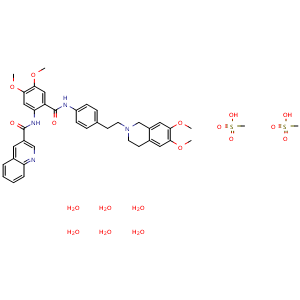 Chemical structure of Tariquidar methanesulfonate hydrate , CAS 625375-83-9, AChemBlock AD264185