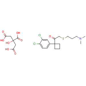 Chemical structure of SPD-473 citrate , CAS 161190-26-7, AChemBlock AD264220