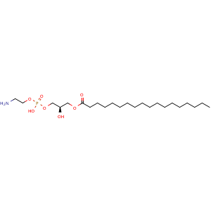 Chemical structure of 18:0 LYSO-PE , CAS 69747-55-3, AChemBlock AD264221
