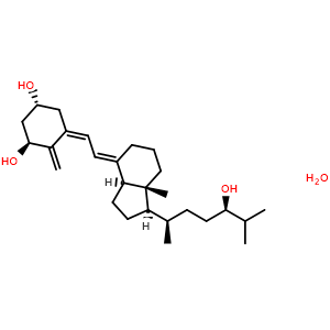 Chemical structure of Tacalcitol monohydrate , CAS 93129-94-3, AChemBlock AD264223