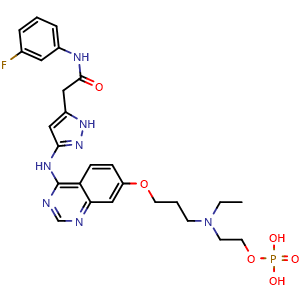 Chemical structure of Barasertib , CAS 722543-31-9, AChemBlock AD264243