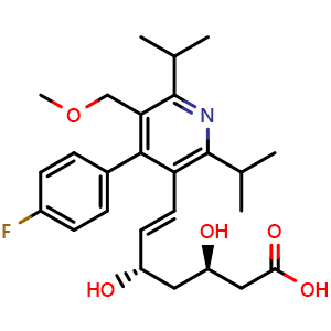 Chemical structure of Cerivastatin , CAS 145599-86-6, AChemBlock AD264262
