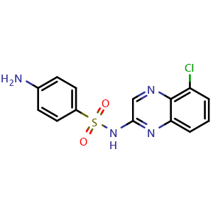 Chemical structure of Chloroquinoxaline sulfonamide , CAS 97919-22-7, AChemBlock AD264264
