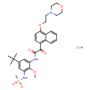 Chemical structure of ITX5061 , CAS 1252679-52-9, AChemBlock AD264293