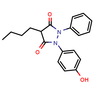 Chemical structure of Oxyphenbutazone , CAS 129-20-4, AChemBlock AD264337