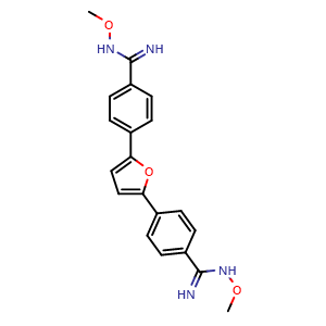 Chemical structure of Pafuramidine , CAS 186953-56-0, AChemBlock AD264339