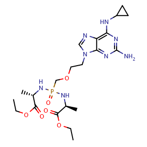 Chemical structure of Rabacfosadine , CAS 859209-74-8, AChemBlock AD264358