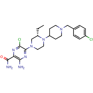 Chemical structure of SCH 546738 , CAS 906805-42-3, AChemBlock AD264368