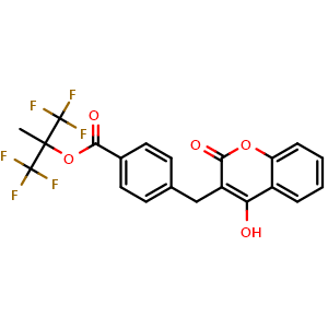 Chemical structure of Tecarfarin , CAS 867257-26-9, AChemBlock AD264382