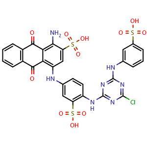 Chemical structure of Procion Blue HB , CAS 12236-82-7, AChemBlock AD264404
