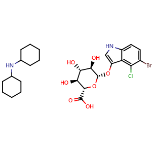 Chemical structure of X-Gluc Dicyclohexylamine , CAS 18656-96-7, AChemBlock AD264405