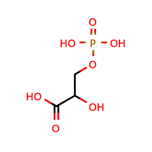 Chemical structure of 3-Phosphoglyceric acid , CAS 820-11-1, AChemBlock AD264409