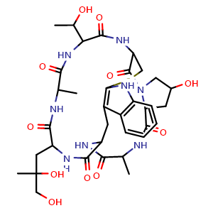 Chemical structure of Phalloidin , CAS 17466-45-4, AChemBlock AD264421