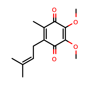 Chemical structure of Ubiquinone-1 , CAS 727-81-1, AChemBlock AD264425