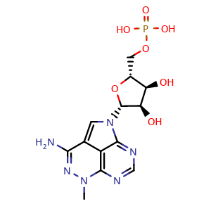 Chemical structure of Triciribine phosphate , CAS 61966-08-3, AChemBlock AD264427