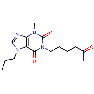 Chemical structure of Propentofylline , CAS 55242-55-2, AChemBlock AD264432