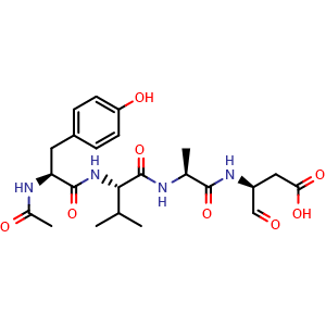 Chemical structure of Ac-YVAD-CHO , CAS 143313-51-3, AChemBlock AD264434