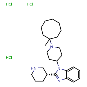 Chemical structure of MCOPPB triHydrochloride , CAS 1108147-88-1, AChemBlock AD264444