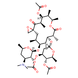 Chemical structure of Troleandomycin , CAS 2751-09-9, AChemBlock AD264446
