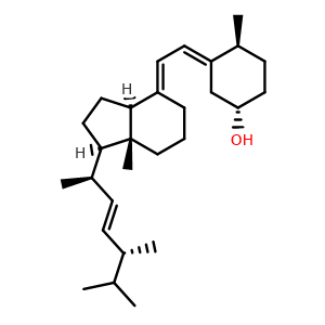 Chemical structure of Dihydrotachysterol , CAS 67-96-9, AChemBlock AD264450