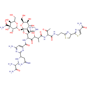 Chemical structure of Phleomycin , CAS 11006-33-0, AChemBlock AD264453
