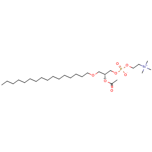 Chemical structure of PAF (C16) , CAS 74389-68-7, AChemBlock AD264458