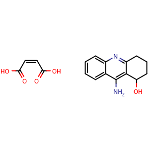 Chemical structure of Hydroxytacrine maleate , CAS 118909-22-1, AChemBlock AD264459