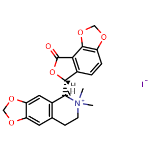 Chemical structure of (+)-Bicuculline methiodide , CAS 40709-69-1, AChemBlock AD264493