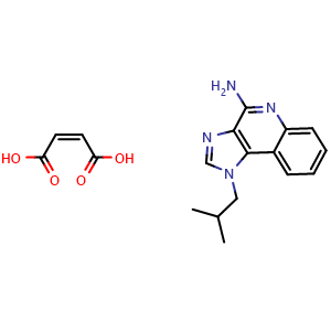Chemical structure of Imiquimod maleate , CAS 896106-16-4, AChemBlock AD264506