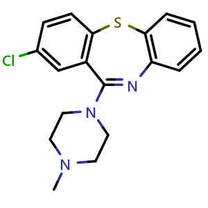 Chemical structure of Clothiapine , CAS 2058-52-8, AChemBlock AD264545