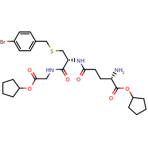 Chemical structure of BrBzGCp2 , CAS 166038-00-2, AChemBlock AD264562